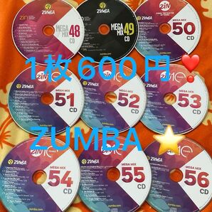 1枚600円★ズンバ ZUMBA メガミックス48〜56CD良曲♪★ダンス 正規品 レア インストラクター ウエア