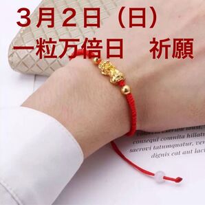 開運・金運ブレスレット 3月2日(日)一粒万倍日 祈願