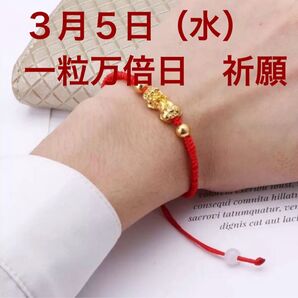 開運・金運ブレスレット 3月5日(水)一粒万倍日祈願