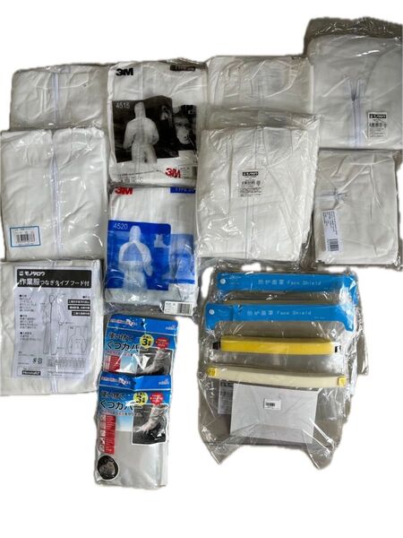 3M 等 防護服 &作業着シールド等 複数(16個)セット