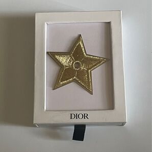 DIOR ディオール ノベルティ ゴールド刺繍 星 ピンバッジ 新品未使用