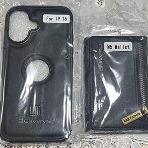 iPhone16 ケース カードケース カード収納 カバー ブラック レザータッチ