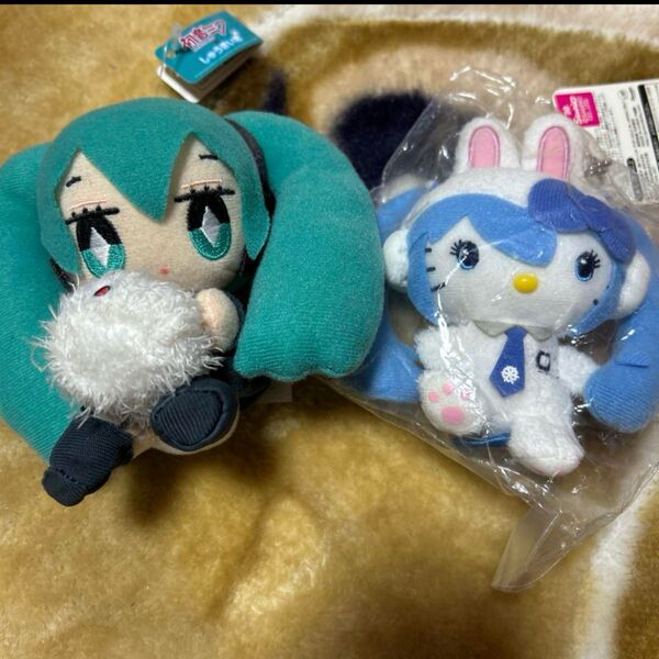 初音ミク×ハローキティ 北海道限定 マスコット しゅうまいくん ぬいぐるみ