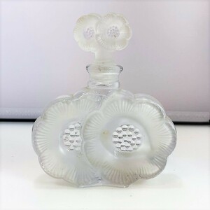 送料無料 超希少 フェイク ルネ・ラリック Lalique ドゥ・フルール ふたつの花 香水瓶