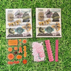 クリエイティブメモリーズ レイヤードスティッカー2セット&エンバリッシュメント