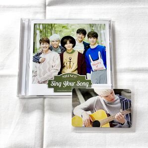 SHINee Sing your song シングル 通常盤 フォトブックレット ジョンヒョン トレカ 付き CD