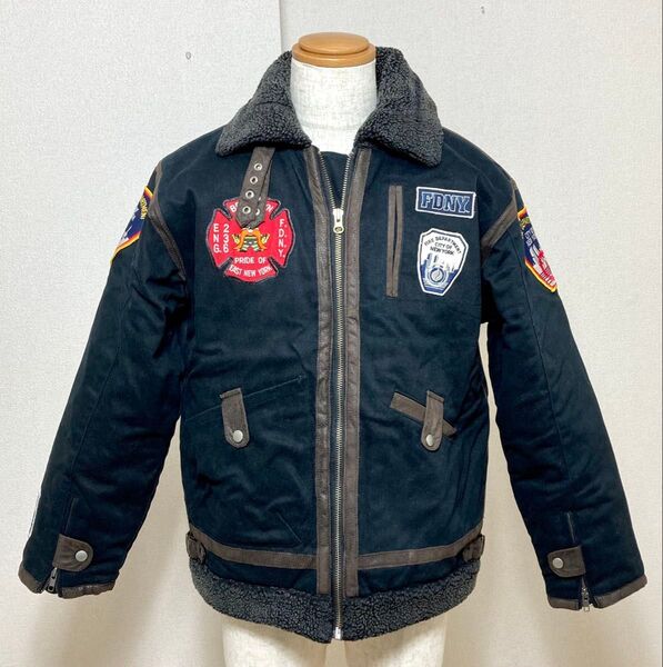 FDNY ニューヨーク消防署 ファイヤーマン ボアジャケット Mサイズ