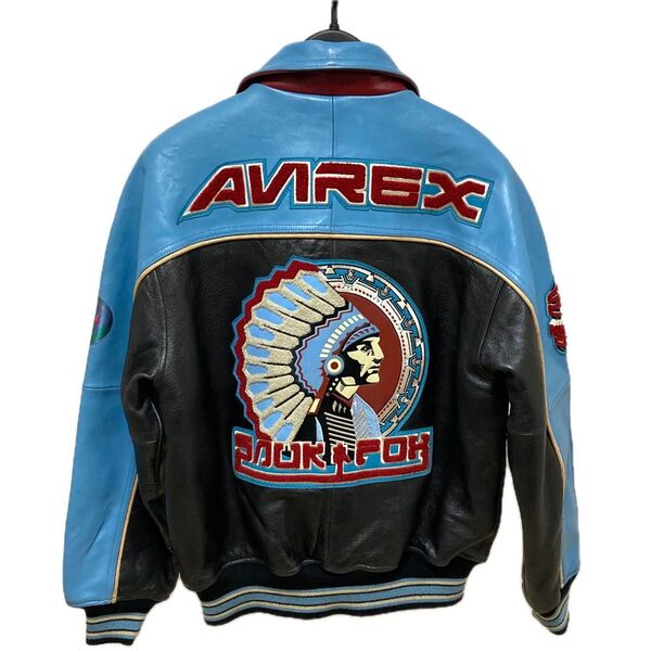 AVIREX VARSITY ボンバージャケット 羊革 ヴィンテージ