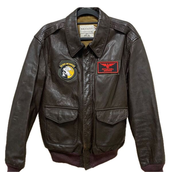80s 米軍 COOPER / クーパー A-2 フライト レザージャケット サイズ40L