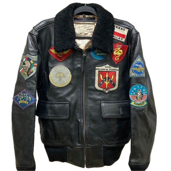 AVIREX / アヴィレックス TOP GUN G-1 レザーフライトジャケット Lサイズ