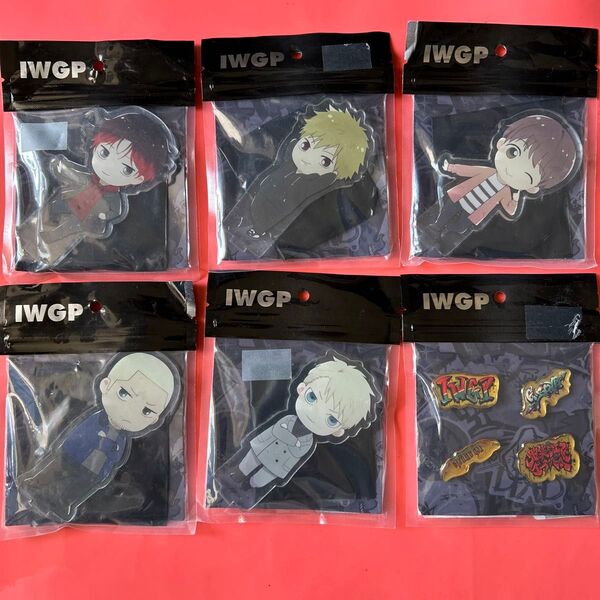 IWGPアクリルスタンドとピンバッジ