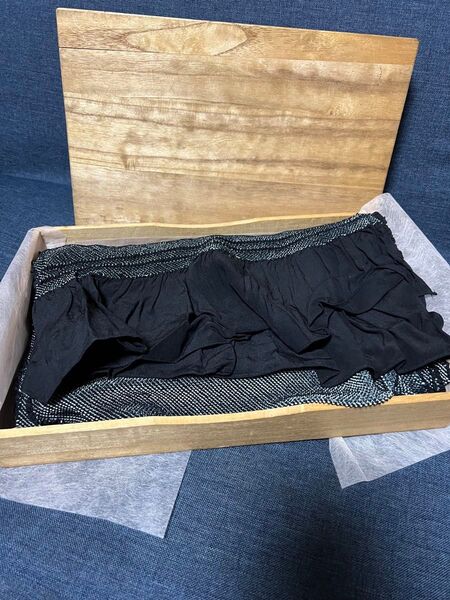 総絞り 兵児帯 男用 メンズ 正絹 デシン生地 新品 黒色