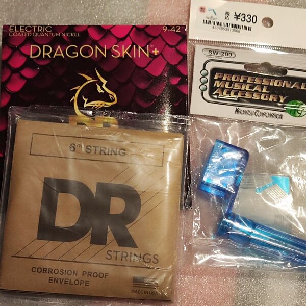 DEQ-9 DRAGON SKIN+ Light 9-42 dr ギター 弦