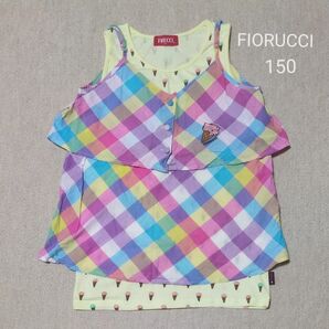 FIORUCCI ノースリーブ 2枚セット 150 カラフル チェック アイスクリーム