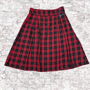 EATME 赤チェック スカート