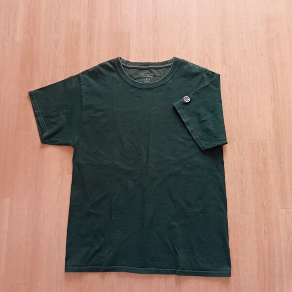 チャンピオン メンズ ロゴTシャツ 半袖 M グリーン