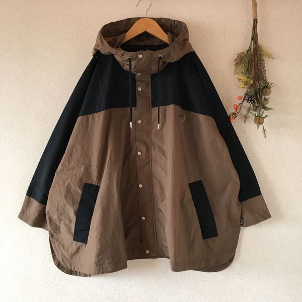カンゴール KANGOL オーバーサイズ 配色ナイロンジャケット