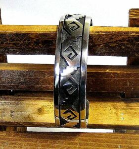 80's ho pi group bangle (. Mark ro my . stereo wa) hole Mark over Ray silver 925 Vintage * including carriage 