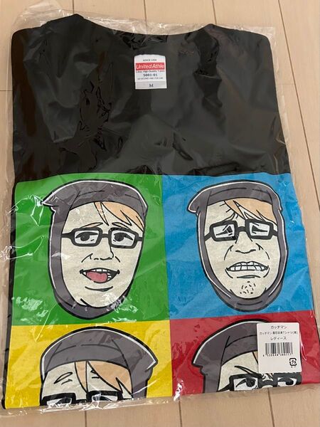【未開封】ガッチマン 喜怒哀楽Tシャツ 黒 レディース M
