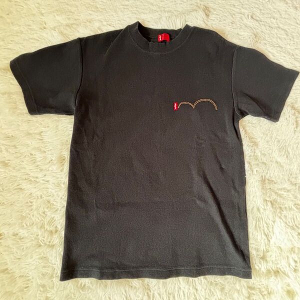 LEVI'sリーバイスRED TAB クルーネックTシャツ リブ仕様 黒