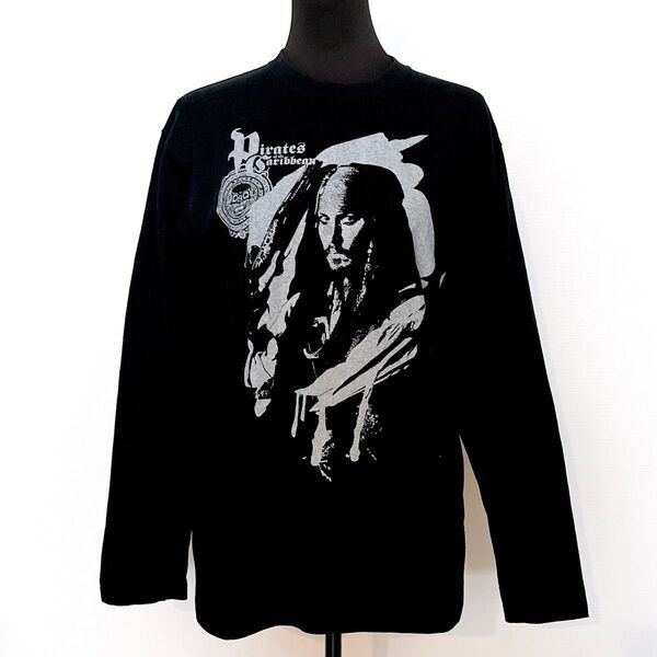パイレーツオブカリビアン ディズニー 長袖Tシャツジョニーデップ ジャック・スパロウ ムービーT 男女兼用