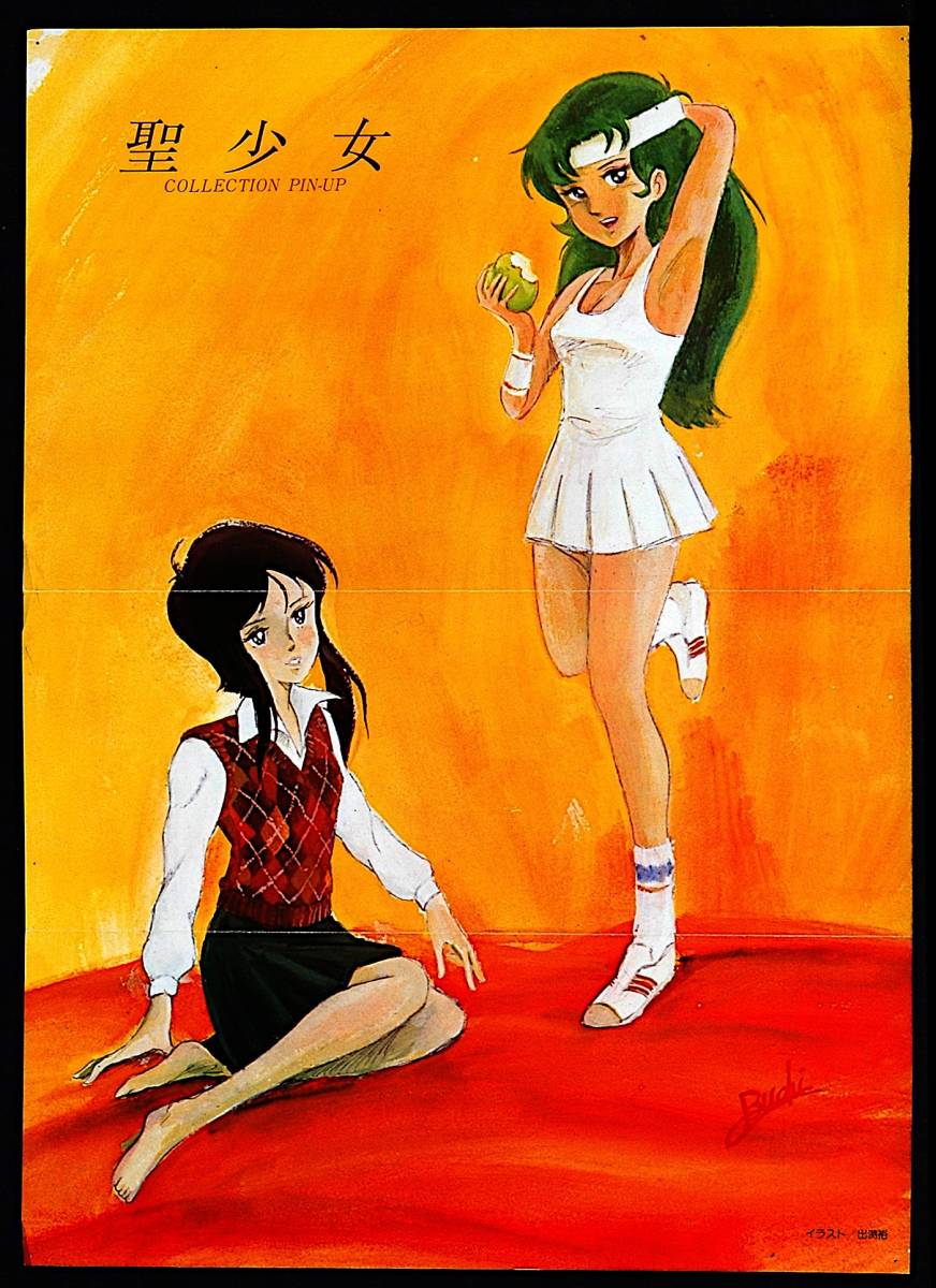 Vintage Animege Dirty Pair Mini Pin Up 4PDokite Tsukasa