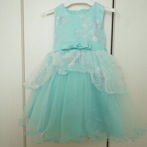 キッズ ドレス 子供用ドレス エメラルドグリーン