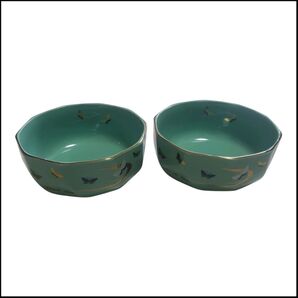 ☆食器☆小鉢☆皿☆蝶柄☆レンジ対応☆2点セット☆