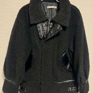 MOUSSY ボア アウター ブラック