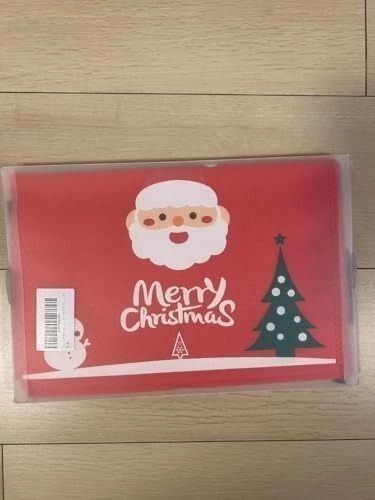 ラッピング袋 プレゼント袋 ギフト用 サンタクロース クリスマス柄 Mサイズ5枚