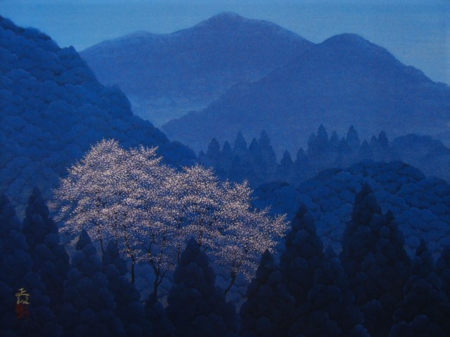 Ilustración de libro de arte raro de primavera renuente de Masakazu Hashiba, En buena condición, Autor popular, Naturaleza, Paisaje, Nuevo con marco de alta calidad., envío gratis, Cuadro, Pintura al óleo, Naturaleza, Pintura de paisaje