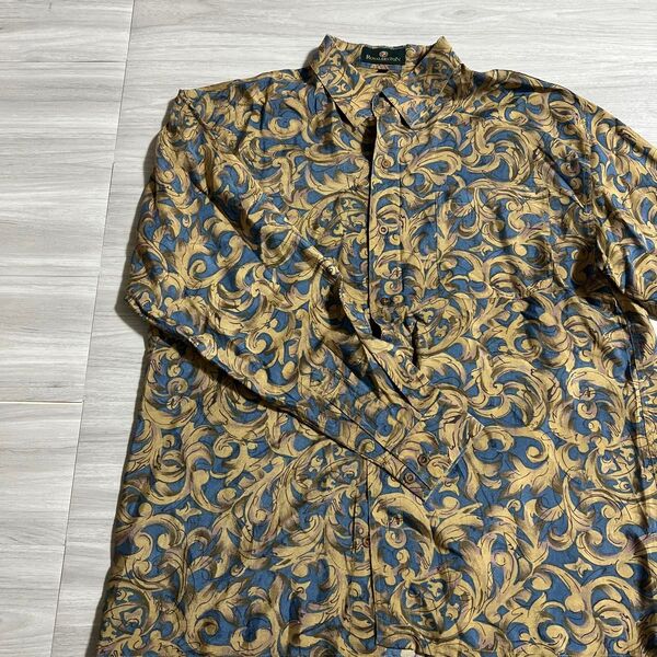 ヴィンテージシャツ 古着 柄シャツ