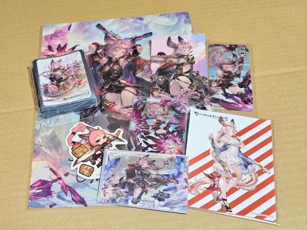 グランブルーファンタジー グラブル エッセル グラフェス 特典 ステッカー クリアファイル ブロマイド カード スリーブ