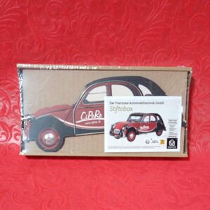 【鉛筆立て】 シトロエンCitroen 2CV(独Franzose社広告入り)木製 組立式 ドイツ製