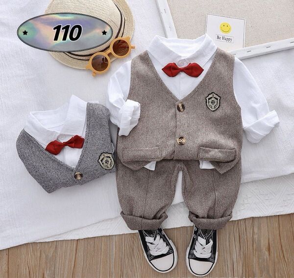 ☆新品☆フォーマル 男の子 セットアップ 入園式 結婚式 スーツ 110cm