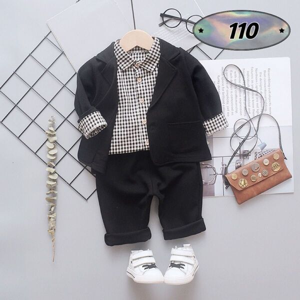 ☆新品☆フォーマル 男の子 セットアップ 入園式 結婚式 スーツ 110cm