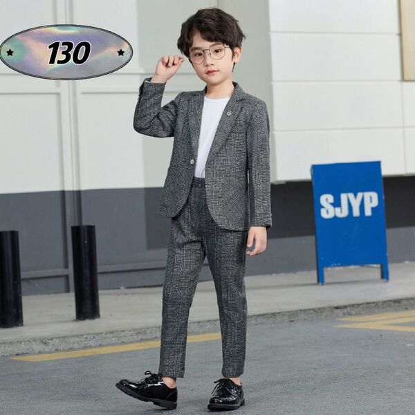 ☆新品☆フォーマル 男の子 セットアップ 入園式 結婚式 スーツ 130cm
