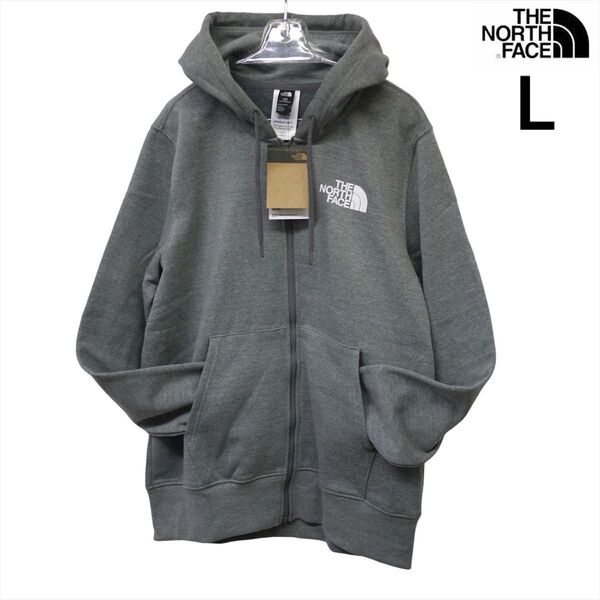 USA限定 新品 ノースフェイス フルジップパーカー L グレー 日本未発売 THE NORTH FACE