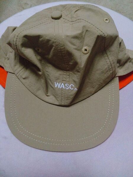 WASC キャップ 日除け ジェットキャップ 登山 無地 ベージュ