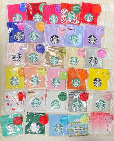 スターバックスミニカップギフト巾着袋30個セット