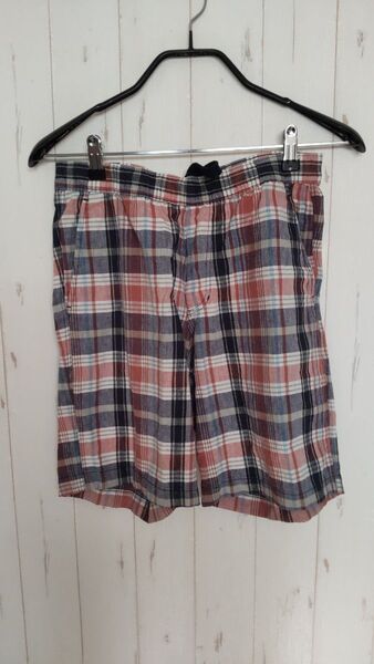 ユニクロ ハーフパンツ チェック柄 春夏用 Sサイズ