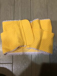 !!...100 jpy ~!!! pelvis belt dot polka dot yellow color bell mezzo n buy postpartum diet USED!