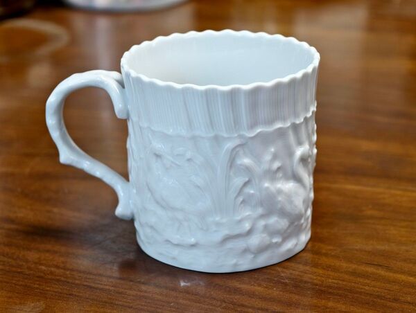 マイセン スワン ホワイト マグカップ 中古美品 MEISSEN