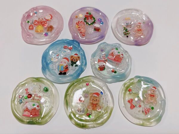 シーリングスタンプシール シーリングワックス 封蝋 クリスマス サンタ クリア 8枚 ハンドメイド