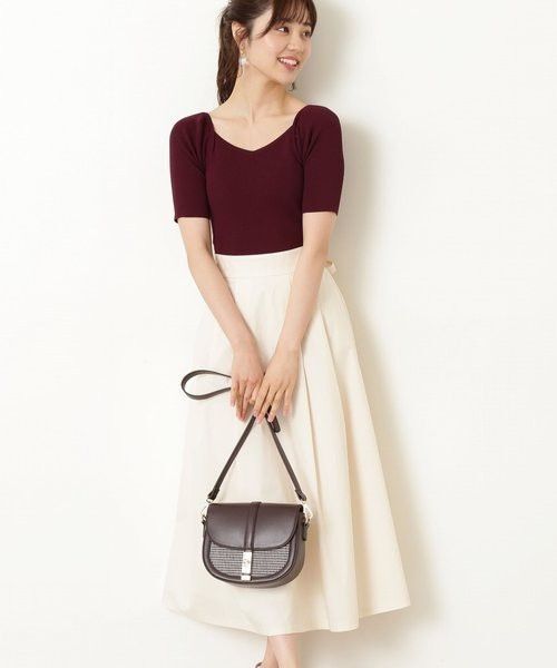 proportion 新品 ハートカットニットドッキングワンピース