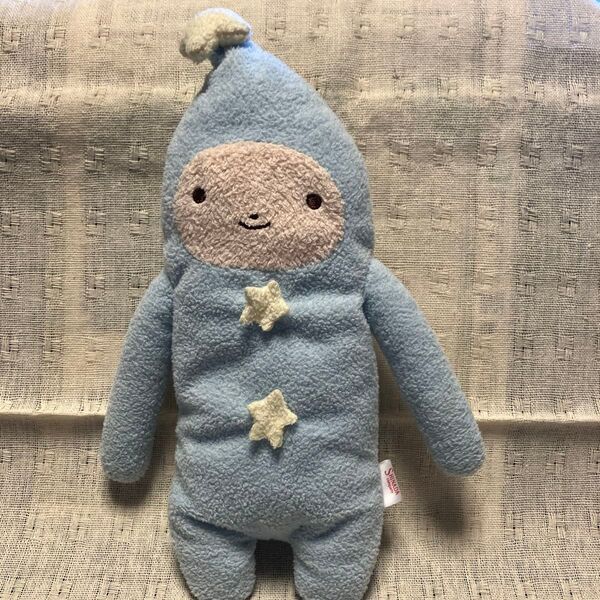 フモフモさん シナダ 薄い水色 ニコラ スター Mサイズ ぬいぐるみ 赤ちゃん 美品