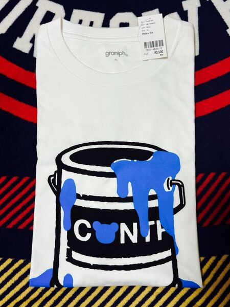 グラニフ カラーペイントコントロールベア Tシャツ サイズXL