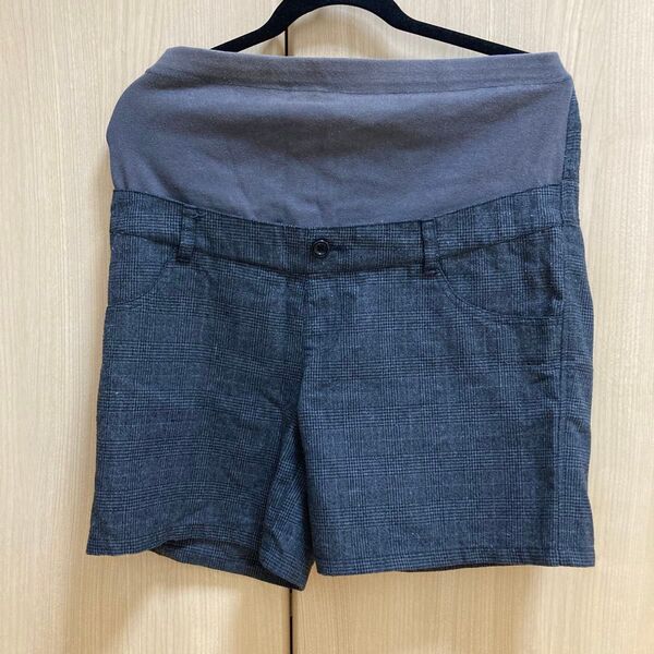 マタニティ ショートパンツ ハーフパンツ パンツ グレー