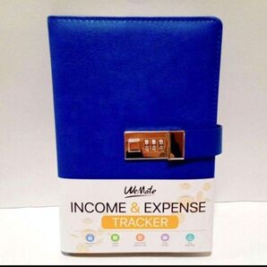 金銭出納帳 A5 鍵付き 日付なし 会計帳簿 個人事業主向け 120P ブルー