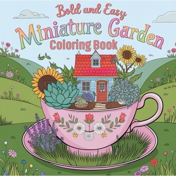 大人の塗り絵Miniature Garden Coloring Book